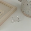 wholesale S925 Sterling Silver Minimalist Twisted Line Stud Earrings for Women, Korean Dongdaemun Summer New Arrival Versatile High-End Earrings-0-1