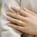 wholesale S925 Sterling Silver New Luxury Retro Mesh Ring Fashion Popular Wholesale Customization-0-4