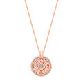 S925 Silver Eight Treasures Compass Pendant Lotus Braided Necklace-0-3