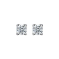 wholesale 925 Sterling Silver Moissanite Stud Earrings for Women, 1 Carat Light Luxury Niche Bullhead Ear Bone Studs, Super Sparkling Diamond Earrings with a High-End Feel-0-4
