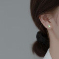 wholesale S925 silver nalan lemon earrings for women, Korean style cute summer fruit ear accessories G4486-0-1