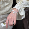 wholesale 990 Sterling Silver Butterfly Lace Bracelet, Gentle and Elegant Women's Jewelry S6816-0-1