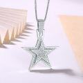 wholesale 925 Silver Moissanite Fashion Trend Classic Best-Seller Hip-Hop Jewelry Exquisite Full Diamond Five-Pointed Star Pendant Necklace-0-7