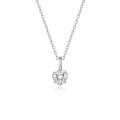 wholesale S925 Silver Heart-Shaped Moissanite Pendant Necklace for Women, TEMU Jewelry Source Factory-0-6