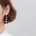 wholesale S925 silver earrings for women, Korean and Japanese style, sweet and elegant, synthetic pearl earrings, simple and unique accessories G0700-0-3
