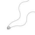 S925 Sterling Silver Wholesale Women's Cross Moissanite Heart Pendant Diamond Necklace-0-3