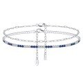 wholesale S925 Sterling Silver Cloud-Pull Anklet, Adjustable Stackable Foot Jewelry, Fashionable and Versatile, Wholesale from Manufacturer-0-0