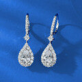 wholesale 925 Silver European and American New 6*9 Teardrop Earrings, Fashionable and Elegant Style for Banquet and Evening Gown Pairing-0-2