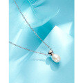 wholesale S925 Sterling Silver Baroque Freshwater Pearl Necklace for Women, Elegant and Minimalist Design, High-End Sense Collarbone Chain-0-1