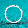 S925 Sterling Silver Full Moissanite Square Row Ring, Dainty and Versatile-0-1