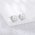 wholesale S925 Sterling Silver Small Niche Design Freshwater Pearl Stud Earrings, Summer Fresh Pearl Earrings, Cross-Border New Accessories TEMU-0-0