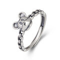 wholesale S925 Sterling Silver Cartoon Cute Mickey Mouse Ring Trendy Fresh Niche Versatile New Index Finger Ring for Women-0-4