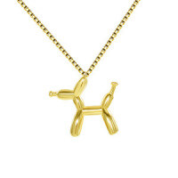 925 Sterling Silver Small Wooden Horse Necklace, 2025 New Women's Summer Pendant-S925 Sterling Silver YD-2251BJ 925 Silver