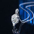 S925 Sterling Silver Moissanite Dolphin Pendant Necklace, Cross-Border Wholesale-0-0