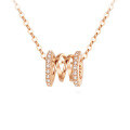 Sterling Silver S925 New Simple Necklace Women's Luxury Small Heart Pendant Tube Fashion Pendant Chain-0-5