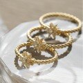 wholesale S925 Sterling Silver Red Elk Full Body Eight-Pointed Star Fashion Ring, Minimalist and Versatile Commuter Tail Ring New Design-0-1