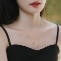 wholesale 925 Sterling Silver Japanese Light Luxury White Zircon Starfish Pendant Women's Retro Style Ocean Vacation Series Star Pendant Wholesale-0-1