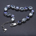 wholesale S925 Sterling Silver Natural Gemstone Topaz Bracelet for Women,-0-3