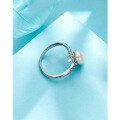 wholesale 925 Sterling Silver Freshwater Pearl Ring for Women, Minimalist Niche Design, Open Adjustable Statement Index Finger Ring with a Premium Feel-0-3