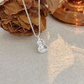 wholesale S925 Sterling Silver Crushed Ice Gourd Pendant Necklace for Women, Designed with a Sense of Forest Aesthetics, Light Luxury Collarbone Chain, High-End and Trendy-0-4