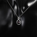 wholesale S925 Sterling Silver Natural Freshwater Pearl Necklace, Fashionable and Luxurious Personalized Elegance Collarbone Chain Pendant-0-4