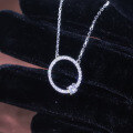 wholesale 9/10/14/18K White Gold Minimalist and Elegant Light Luxury Necklace with Lab-Grown Diamonds-0-4