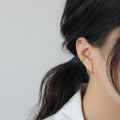wholesale S925 Sterling Silver Korean-style Minimalist C-shaped Twist Ear Studs, Versatile and Unique Ear Clips for Women-0-3