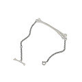 wholesale S925 Sterling Silver 200 Korean Version INS Niche Design Minimalist Versatile Vintage Distressed Bone Chain Bracelet for Women-0-5