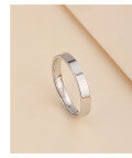 wholesale S925 Sterling Silver Polished Ring for Women, Minimalist and Trendy Ins Style Index Finger Ring, Couple Matching Closed Band Plain Circle Ring for Men-0-5