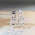 wholesale S925 Sterling Silver Zirconia Full Diamond Stud Earrings New Design Small and Exquisite Korean Style-0-3