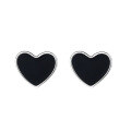 wholesale S925 Sterling Silver Small and Exquisite Heart Stud Earrings, Ins Korean Japanese Style Minimalist Design Student Earrings for Women-0-4