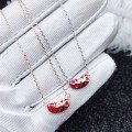 wholesale S925 Sterling Silver Maker's Korean Style Hit 89 Out of 10 Necklace Fashion Minimalist Small Red Bean Niche Design Collarbone Chain-0-3