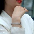 wholesale 925 Sterling Silver Moissanite Luxury Set Bracelet New Cross-Border Best-Selling Bangles TikTok Live Streaming Jewelry Guangzhou Wholesale-0-3