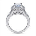 wholesale 925 Sterling Silver 2 Carat Cubic Zirconia Women's Ring Wedding Band-0-2