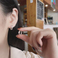 wholesale S925 Sterling Silver Fashion Korean Style Twist Crossover Minimalist Trendy Design Versatile Earrings Ear Clips-0-3