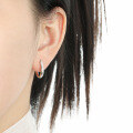 wholesale S925 Sterling Silver Minimalist Geometric Ellipse Smooth Design Versatile Women's Ear Clips-0-3