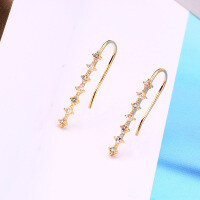 wholesale 925 Sterling Silver Hypoallergenic Natural White Topaz Pavé Stud Earrings, Summer New Aget* Limited Edition-White Topaz Earrings 925 Silver