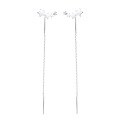 wholesale S925 Sterling Silver Star Tassel Earring with a Fresh, Sweet, and Minimalist Aesthetic for Everyday Wear-0-4