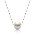 Metal Chain Freshwater Pearl Necklace with Hidden Pendant-0-5