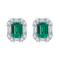 wholesale new lab-grown emerald synthetic Zambian emerald green 5*7mm small octagon earrings with metal material at the beginning  

（：）  

**Final version:**  
Metal new lab-grown emerald synthetic Zambian emerald green 5*7mm small octagon earrings  

（"metal"，，）-0-0