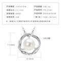 S925 Silver Natural Freshwater Pearl Teardrop Zircon Necklace-0-47