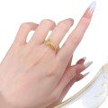 wholesale S925 Gold-Plated Silver Mùjǐng Jewelry Simple and Elegant Floral Plum Blossom Petal Ring for Women-0-4
