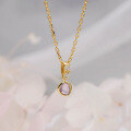 wholesale Gold-plated sterling silver irregular amethyst crystal delicate minimalist niche design-0-2