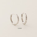 wholesale S925 Silver Circle With Zircon Accents Minimalist Multi-size Earrings For Cross-border Layering Delicate Ear Clips Women's Earrings-0-10