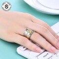 wholesale S925 Silver Designer Natural Gemstone Ring Italian Craftsmanship High-End Jewelry-0-2