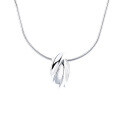 wholesale S925 Sterling Silver Korean-style Fashion Minimalist Screw Pendant Necklace, Elegant and Niche Collarbone Chain-0-4