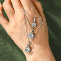 S925 Sterling Silver D Color Moissanite Fashion Pendant Necklace-0-0