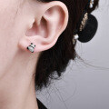 S925 Silver Hip-Hop Style Stud Earrings, Luxury Cross-Border New Arrival-0-2