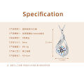 S925 Sterling Silver Moissanite Necklace, Luxury Minimalist Infinity Waterdrop Pendant Choker-0-6