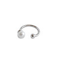 wholesale S925 Sterling Silver Korean-style Minimalist Pearl Bead Ear Cuffs for Non-Pierced Ears-0-4
